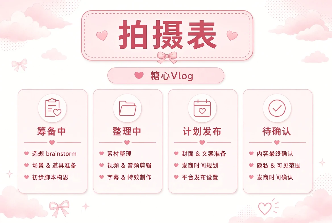 内容计划与整理状态